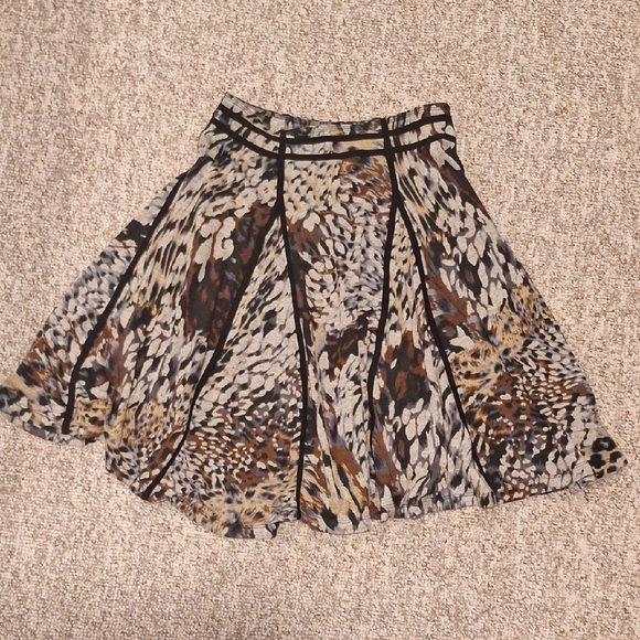 Lapis Dresses & Skirts - Lapis Animal Print Women's Pleated Flowy Skirt